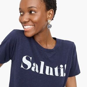 J. Crew Saluti! Cotton Tee